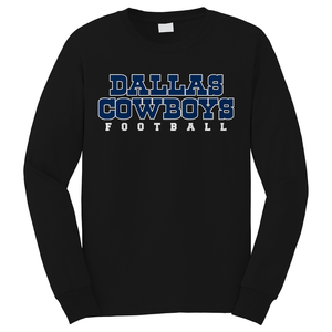 DALLAS COWBOYS FOOTBALL LOGO 2 Long Sleeve T-Shirt DALLAS COWBOYS FOOTBALL LOGO 2 Long Sleeve T-Shirt