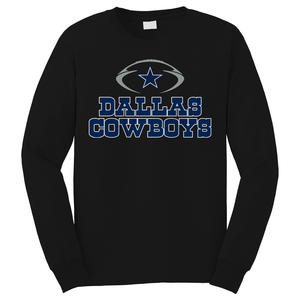 DALLAS COWBOYS FOOTBALL LOGO Long Sleeve T-Shirt DALLAS COWBOYS FOOTBALL LOGO Long Sleeve T-Shirt