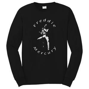 FREDDIE MERCURY QUEEN SILHOUETTE Long Sleeve T-Shirt