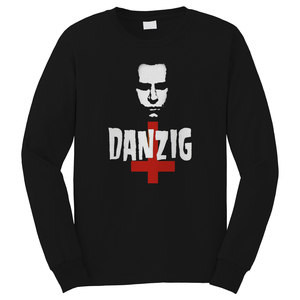 GLENN DANZIG METAL BAND LOGO Long Sleeve T-Shirt
