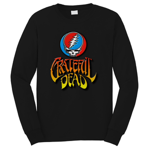 GRATEFUL DEAD ROCK BAND LOGO Long Sleeve T-Shirt GRATEFUL DEAD ROCK BAND LOGO Long Sleeve T-Shirt