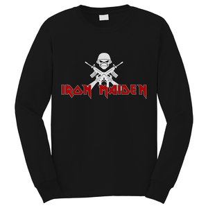 IRON MAIDEN METAL BAND LOGO Long Sleeve T-Shirt IRON MAIDEN METAL BAND LOGO Long Sleeve T-Shirt