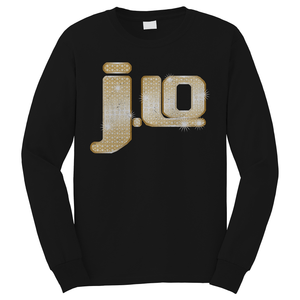 JENNIFER LOPEZ SINGER LOGO 2 Long Sleeve T-Shirt JENNIFER LOPEZ SINGER LOGO 2 Long Sleeve T-Shirt