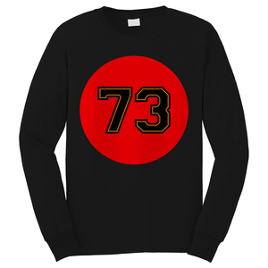 JOE HAEG NUMBER 73 TAMPA BAY BUCCANEERS Long Sleeve T-Shirt JOE HAEG NUMBER 73 TAMPA BAY BUCCANEERS Long Sleeve T-Shirt