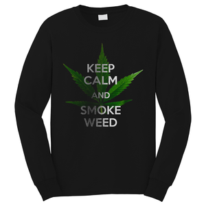 KEEP CALM AND SMOKE WEED Long Sleeve T-Shirt