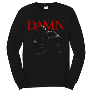 KENDRICK LAMAR DAMN Long Sleeve T-Shirt KENDRICK LAMAR DAMN Long Sleeve T-Shirt