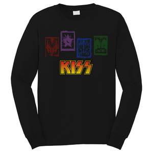 KISS ROCK BAND MEMBER SYMBOL Long Sleeve T-Shirt KISS ROCK BAND MEMBER SYMBOL Long Sleeve T-Shirt