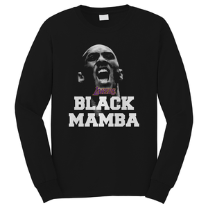KOBE BRYANT BLACK MAMBA LA LAKERS Long Sleeve T-Shirt KOBE BRYANT BLACK MAMBA LA LAKERS Long Sleeve T-Shirt