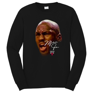 MICHAEL JORDAN FACE Long Sleeve T-Shirt