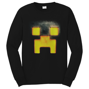 MINECRAFT VIDEO GAMES FACE Long Sleeve T-Shirt