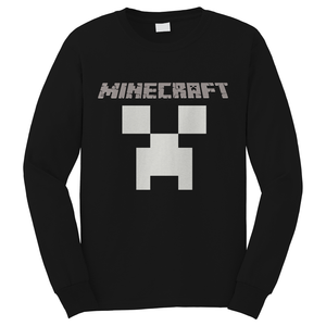 MINECRAFT VIDEO GAMES LOGO Long Sleeve T-Shirt