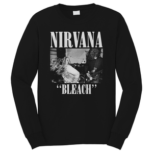 NIRVANA BLEACH ROCK BAND Long Sleeve T-Shirt NIRVANA BLEACH ROCK BAND Long Sleeve T-Shirt