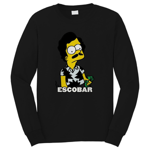 PABLO ESCOBAR BART SIMPSON Long Sleeve T-Shirt PABLO ESCOBAR BART SIMPSON Long Sleeve T-Shirt