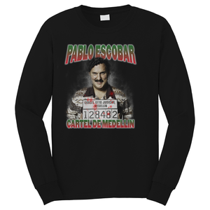 PABLO ESCOBAR CARTEL DE MEDELLIN Long Sleeve T-Shirt PABLO ESCOBAR CARTEL DE MEDELLIN Long Sleeve T-Shirt