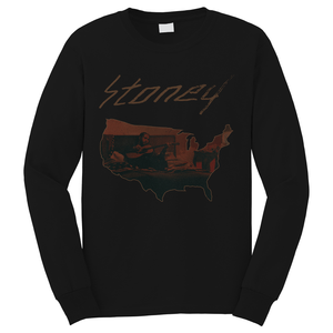 POST MALONE STONEY ALBUM Long Sleeve T-Shirt POST MALONE STONEY ALBUM Long Sleeve T-Shirt