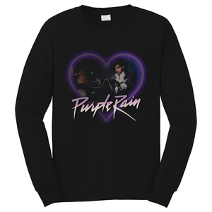 PRINCE PURPLE RAIN LOVE Long Sleeve T-Shirt PRINCE PURPLE RAIN LOVE Long Sleeve T-Shirt