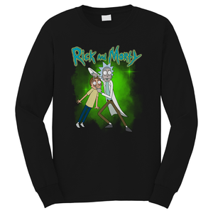 RICK AND MORTY FUNNY CARTOON Long Sleeve T-Shirt