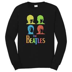 THE BEATLES MEMBER COLORFUL Long Sleeve T-Shirt THE BEATLES MEMBER COLORFUL Long Sleeve T-Shirt