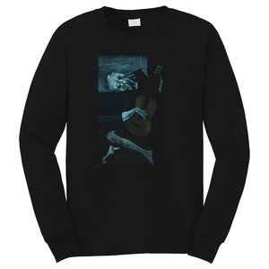 THE OLD GUITARIST PABLO PICASSO Long Sleeve T-Shirt THE OLD GUITARIST PABLO PICASSO Long Sleeve T-Shirt