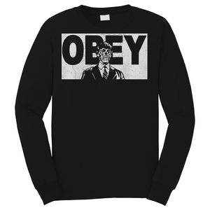 THEY LIVE BLACK OBEY Long Sleeve T-Shirt
