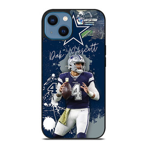 DAK PRESCOTT 4 DALLAS COWBOYS FOOTBALL iPhone 14 Case