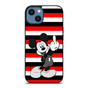 MICKEY MOUSE DISNEY MIDDLE FINGER iPhone 14 Case MICKEY MOUSE DISNEY MIDDLE FINGER iPhone 14 Case