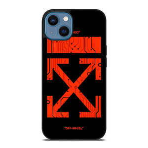 OFF WHITE RED CIRCUIT iPhone 14 Case