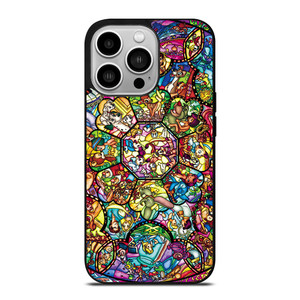 ALL DISNEY CHARACTERS GLASS ART iPhone 14 Pro Case ALL DISNEY CHARACTERS GLASS ART iPhone 14 Pro Case
