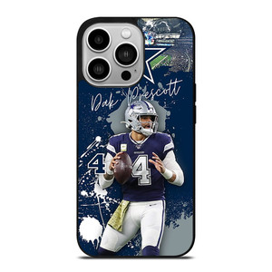 DAK PRESCOTT 4 DALLAS COWBOYS FOOTBALL iPhone 14 Pro Case