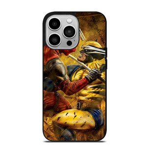 DEADPOOL VS WOLVERINE MARVEL iPhone 14 Pro Case DEADPOOL VS WOLVERINE MARVEL iPhone 14 Pro Case