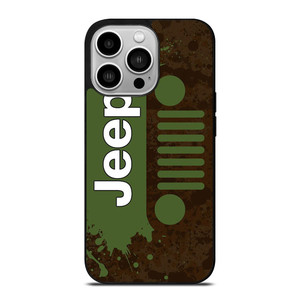 JEEP WRANGLER LOGO GREEN iPhone 14 Pro Case JEEP WRANGLER LOGO GREEN iPhone 14 Pro Case