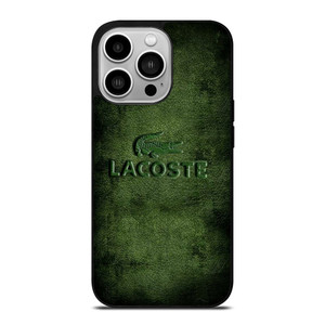 LACOSTE LOGO EMBOSSED LEATHER iPhone 14 Pro Case LACOSTE LOGO EMBOSSED LEATHER iPhone 14 Pro Case