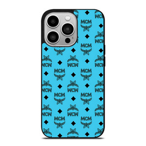 MCM WORLDWIDE ICON BLUE iPhone 14 Pro Case