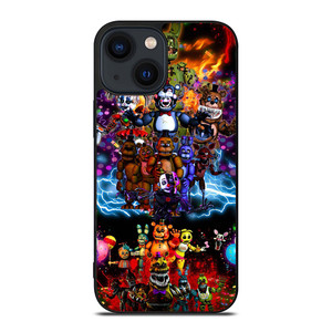 FIVE NIGHTS AT FREDDY'S ALL CHARACTERS iPhone 14 Plus Case FIVE NIGHTS AT FREDDY'S ALL CHARACTERS iPhone 14 Plus Case