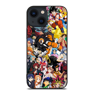 MANGA CHARACTERS CROSSOVER ANIME iPhone 14 Plus Case