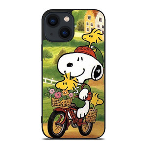 SNOOPY THE PEANUTS BICYCLE iPhone 14 Plus Case SNOOPY THE PEANUTS BICYCLE iPhone 14 Plus Case