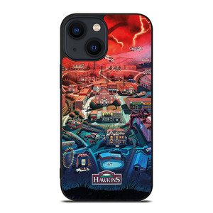 STRANGER THINGS WELCOME TO HAWKINS CARTOON iPhone 14 Plus Case