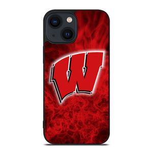 WISCONSIN BADGER LOGO iPhone 14 Plus Case WISCONSIN BADGER LOGO iPhone 14 Plus Case