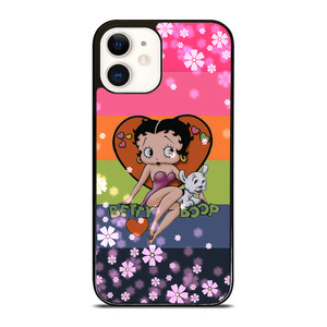 BETTY BOOP PINK FLOWER iPhone 12 Case BETTY BOOP PINK FLOWER iPhone 12 Case