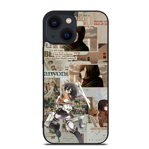 ATTACK ON TITAN MANGA ANIME MIKASA iPhone 13 Case
