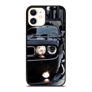 BLACK DODGE CHALLENGER iPhone 12 Case BLACK DODGE CHALLENGER iPhone 12 Case
