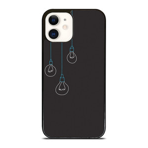BLACK LIGHT BULBS MINIMALISTIC iPhone 12 Case