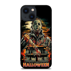 MICHAEL MYERS FACE HALLOWEEN HORROR CARTOON iPhone 13 Case