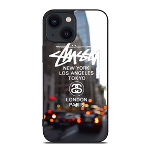 STUSSY NEW YORK LA TOKYO LONDON PARIS iPhone 13 Case