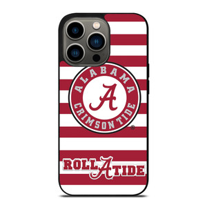 ALABAMA CRIMSON TIDE ROLL A TIDE STRIPE LOGO iPhone 13 Pro Case