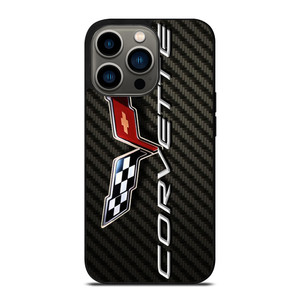 CORVETTE CHEY LOGO CARBON iPhone 13 Pro Case