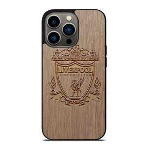 LIVERPOOL FC FOOTBALL CLUB WOODEN LOGO iPhone 13 Pro Case
