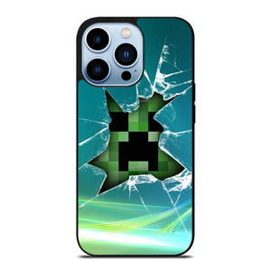 CREEPER MINECRAFT BROKEN GLASS iPhone 13 Pro Max Case