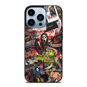 HORROR MOVIE POSTER COLLAGE iPhone 13 Pro Max Case HORROR MOVIE POSTER COLLAGE iPhone 13 Pro Max Case