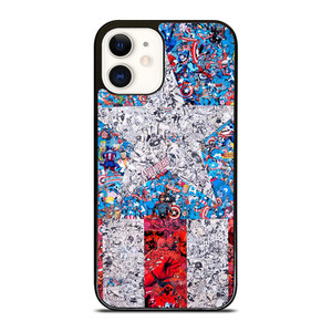 CAPTAIN AMERICA MARVEL COLLAGES iPhone 12 Case